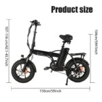 CMACEWHEEL AC16 350W 16" Vélo électrique pliant – Image 2