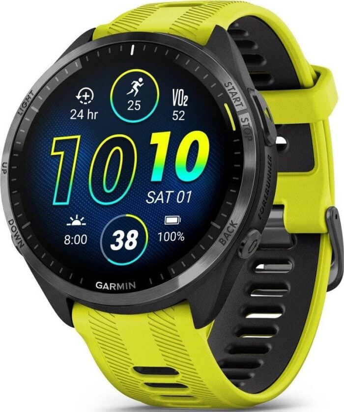 Montre GPS Garmin Forerunner 965 Noir Jaune Vif – Image 1