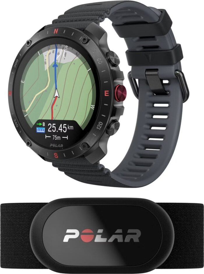 Montre GPS Polar Grit X2 Pro Noir Night + Ceinture Cardiaque H10 – Image 1